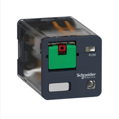 Picture of Harmony Electromechanical Relays, Universal plug in relay, 10A, 3CO, with LED, lockable test button, 48V AC