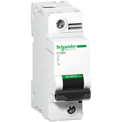 Picture of Acti9, Miniature circuit breaker (MCB), Acti9 C120H, 1P, 80A, B curve, 15000A (IEC/EN 60898-1), 15kA (IEC/EN 60947-2)