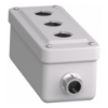 Picture of Empty enclosure control station, Harmony 9001K, Harmony 9001SK, plastic, 3 cut outs, 30mm, for 3 4 cable entry