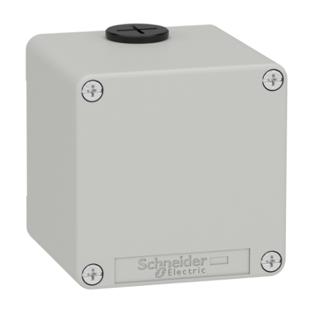 Picture of Die cast empty control station, Harmony XAP, XB2 SL, zinc alloy, grey, M20, undrilled, 80x80x77mm, UL cULus