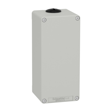 Picture of Die cast empty control station, Harmony XAP, XB2 SL, zinc alloy, grey, M25, undrilled, 80x175x77mm