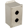 Picture of Empty enclosure control station, Harmony 9001K, Harmony 9001SK, stainless steel, 2 cut outs, 30mm