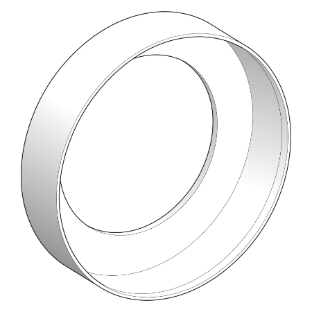 Picture of Washer, Harmony XB4, chromium plated liquid spray protective washer, for insertion beneath head 22mm