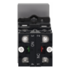 Picture of Illuminated double headed push button, Easy Harmony XA2, plastic, 22mm, 1 green flush I + 1 light + 1 red flush O, 220…230V AC, 1NO + 1NC