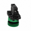 Picture of Harmony XB5, Pilot light, grey plastic, green, 22mm, universal LED, plain lens, 24V AC DC