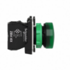 Picture of Harmony XB5, Pilot light, grey plastic, green, 22mm, universal LED, plain lens, 24V AC DC