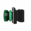 Picture of Harmony XB5, Pilot light, grey plastic, green, 22mm, universal LED, plain lens, 24V AC DC