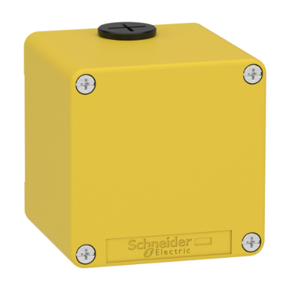 Picture of Empty control station, Harmony XAP, XB2 SL, zinc alloy, yellow, M20, undrilled, 80x80x77mm, UL cULus
