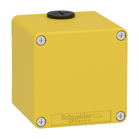 Picture of Empty control station, Harmony XAP, XB2 SL, zinc alloy, yellow, M20, undrilled, 80x80x77mm, UL cULus