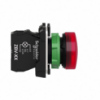 Picture of Harmony XB5, Pilot light, grey plastic, red, 22mm, universal LED, plain lens, 24V AC DC