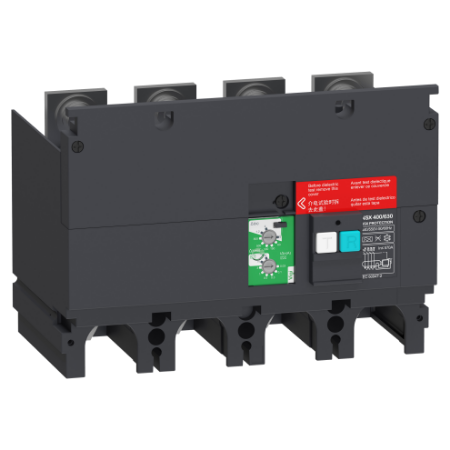 Picture of Earth-leakage add-on protection module VigiPacT, ComPacT NSX 400/630, 440VAC to 550VAC, 30mA to 30A, 4 poles