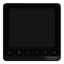 Picture of Thermostat, Spacelogic, fan coil proportional, networking, touchscreen, 4P, 3 fan, modbus, external sensor, 240V, black