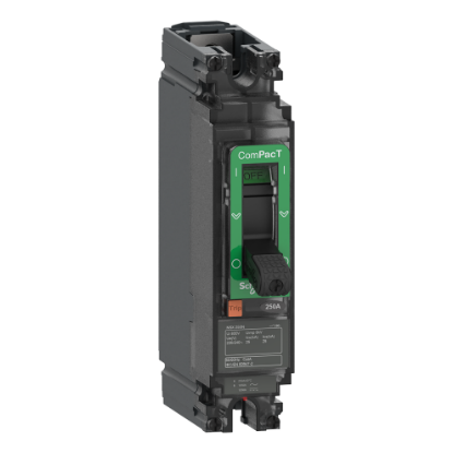 Picture of Circuit breaker, ComPacT NSX100N AC/DC, 25kA/240VAC, 1 pole, TMD trip unit 20A