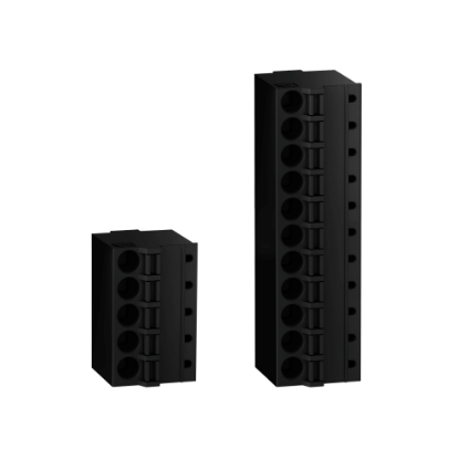 Picture of Terminal block kit, Modicon M262, Set of connector, Logic/motion controller Spring connectors, 5 + 11 conn. Blocks