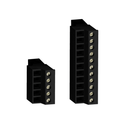 Picture of Terminal block kit, Modicon M262, Set of connector, Logic/motion controller Screw connectors, 5 + 11 conn. Blocks