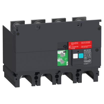 Picture of Earth-leakage add-on protection module VigiPacT, ComPacT NSX 100/160, 200VAC to 440VAC, 30mA to 30A, 4 poles