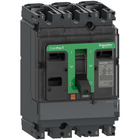 Picture of Switch disconnector, ComPacT NSX250NA, 3 poles, fixed, thermal current Ith 250A