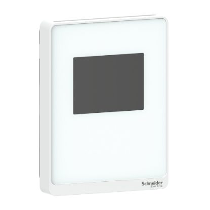 Picture of Sensor, SpaceLogic SLA Series, humidity, room, temperature, color touchscreen, analog outputs, optimum white housing