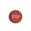 Picture of Harmony XB5, Push button head, plastic, flush, red, 22mm, spring return, marked STOP