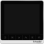 Picture of SpaceLogic thermostat, fan coil on/off, networking, touchscreen, 4P, 3 fan, modbus, external sensor, 240V, white