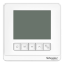 Picture of Thermostat, Spacelogic, fan coil on/off, standalone, LCD 5 Button, 4P, 3 fan, external sensor, 240V, white