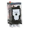 Picture of miniature plug in relay, Harmony Electromechanical Relays, 6A, 4CO, with LED, lockable test but to n, 120V AC