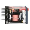 Picture of miniature plug in relay, Harmony Electromechanical Relays, 6A, 4CO, with LED, lockable test but to n, 120V AC