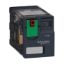 Picture of miniature plug in relay, Harmony Electromechanical Relays, 6A, 4CO, lockable test but to n, 48V AC