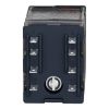 Picture of miniature plug in relay, Harmony Electromechanical Relays, 6A, 4CO, lockable test but to n, 120V AC