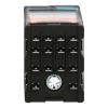 Picture of miniature plug in relay, Harmony Electromechanical Relays, 6A, 4CO, with LED, lockable test but to n, 24V DC