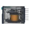 Picture of miniature plug in relay, Harmony Electromechanical Relays, 6A, 4CO, with LED, lockable test but to n, 48V DC