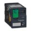 Picture of miniature plug in relay, Harmony Electromechanical Relays, 6A, 4CO, with LED, lockable test but to n, 110V DC