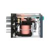 Picture of miniature plug in relay, Harmony Electromechanical Relays, 6A, 4CO, lockable test but to n, 24V DC