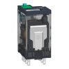 Picture of miniature plug in relay, Harmony Electromechanical Relays, 6A, 4CO, lockable test but to n, 48V DC