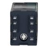 Picture of miniature plug in relay, Harmony Electromechanical Relays, 6A, 4CO, lockable test but to n, 110V DC