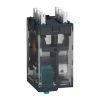 Picture of miniature plug in relay, Harmony Electromechanical Relays, 6A, 4CO, lockable test but to n, 110V DC