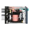 Picture of miniature plug in relay, Harmony Electromechanical Relays, 3A, 4CO, with LED, lockable test but to n, 24V DC