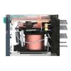Picture of miniature plug in relay, Harmony Electromechanical Relays, 3A, 4CO, with LED, lockable test but to n, 24V DC