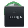Picture of Hour counter, Harmony XB5, plastic, 22mm, mechanical 5 digit display, 12...24V AC DC