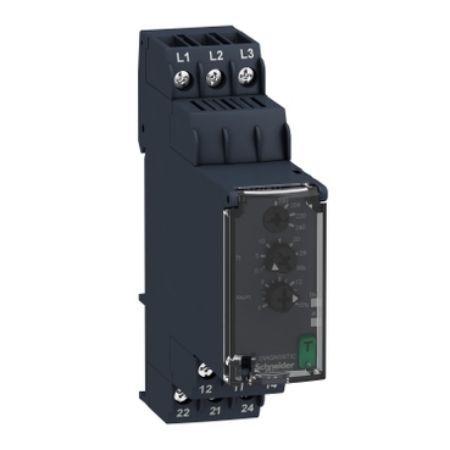 Picture of 3-phase control relay, Harmony Control Relays, 8A, 2CO, 200â€¦240V AC