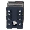Picture of miniature plug in relay, Harmony Electromechanical Relays, 12A, 2CO, with LED, lockable test but to n, 24V AC