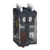 Picture of miniature plug in relay, Harmony Electromechanical Relays, 12A, 2CO, with LED, lockable test but to n, 24V AC