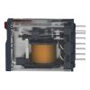 Picture of miniature plug in relay, Harmony Electromechanical Relays, 12A, 2CO, with LED, lockable test but to n, 24V AC