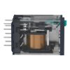 Picture of miniature plug in relay, Harmony Electromechanical Relays, 12A, 2CO, lockable test but to n, 24V DC