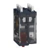 Picture of miniature plug in relay, Harmony Electromechanical Relays, 12A, 2CO, lockable test but to n, 120V AC