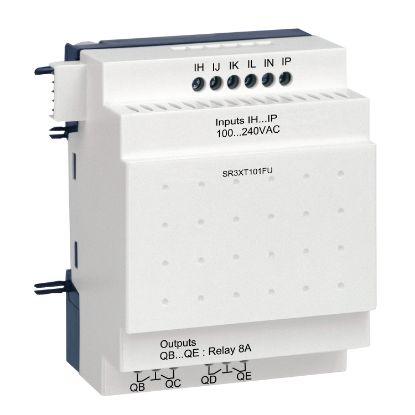 Picture of Zelio Logic, Discrete I/O extension module, 10 I/O, 100...240 V AC
