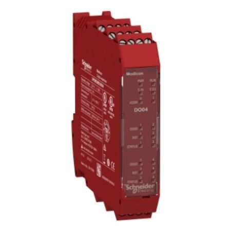 Picture of expansion modules, Modicon MCM, 4 digital output pairs, screw