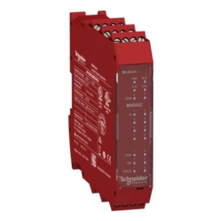 Picture of expansion module, Modicon MCM, 8 inputs 2 output pairs, screw