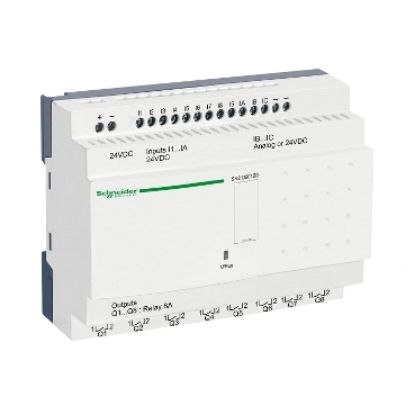 Picture of compact smart relay, Zelio Logic SR2 SR3, 20 IO, 24V DC, no clock, no display