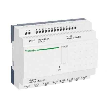 Picture of compact smart relay, Zelio Logic SR2 SR3, 20 IO, 24V DC, no clock, no display